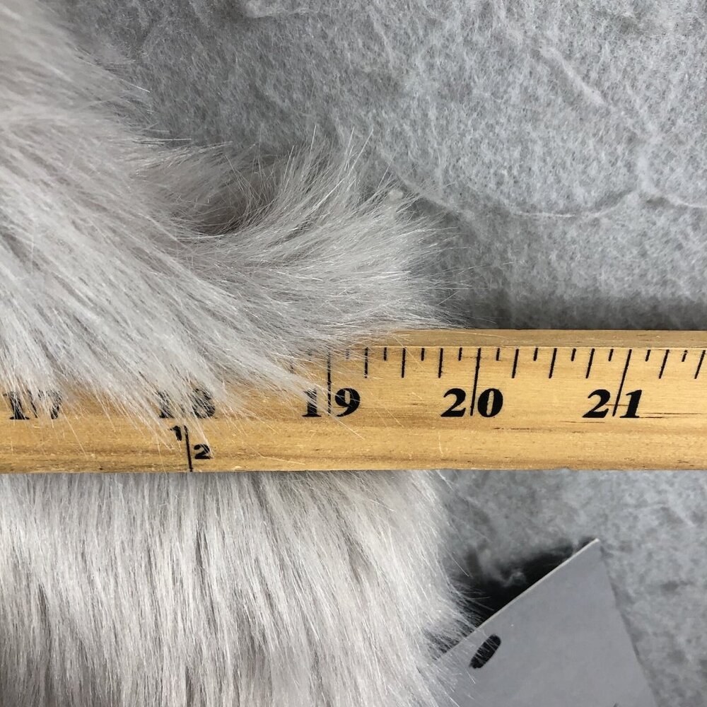 Marc New York Fur Vest Womens Small Pink Gray Ombre Faux Vegan Mobwife NEW - Picture 7 of 16